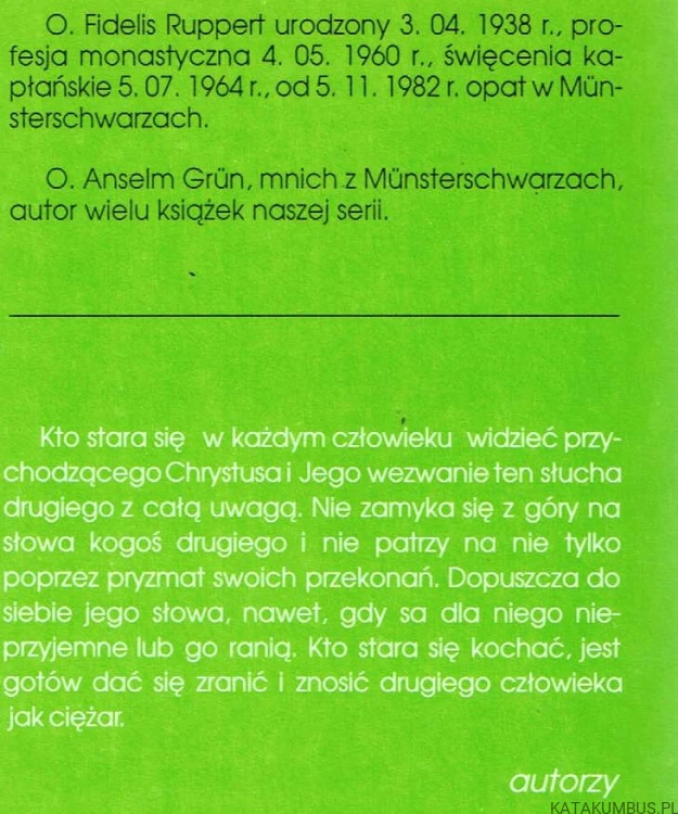 Chrystus w bracie. FIDELIS RUPPERT OSB, ANSELM GRUN OSB