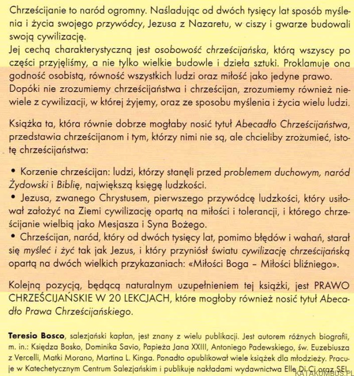 Chrześcijaństwo w 50 lekcjach. TERESIO BOSCO