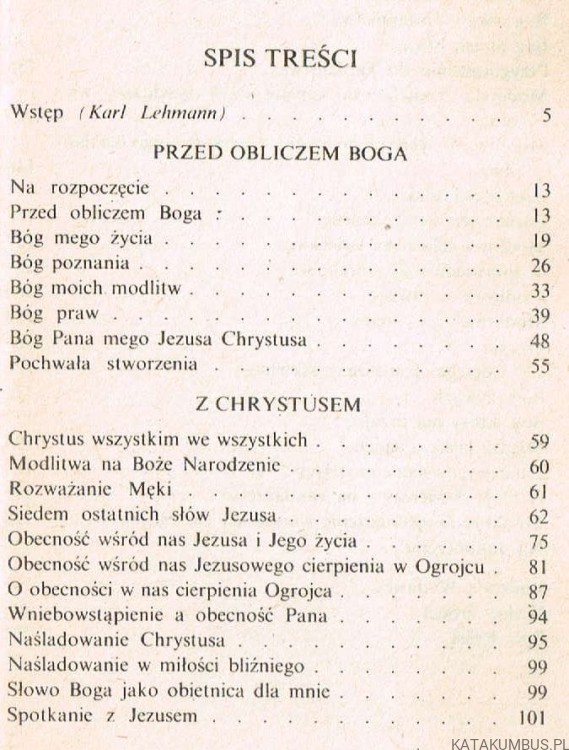 Modlitwy życia. KARL RAHNER SI