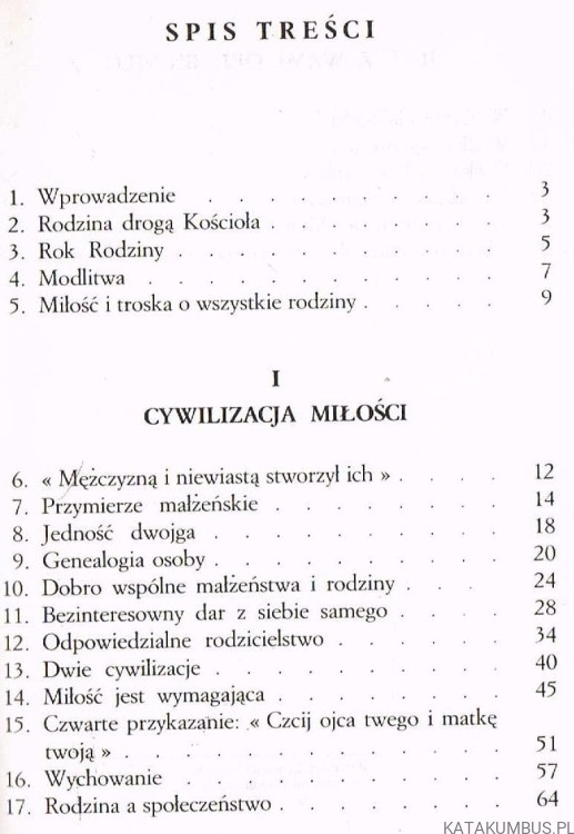 List do rodzin. JAN PAWEŁ II