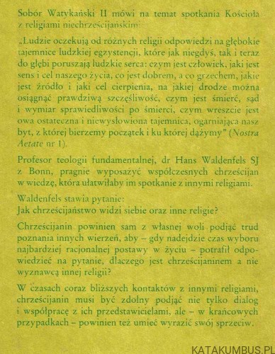 Religie odpowiedzią na pytanie o sens istnienia człowieka. HANS WALDENFELS