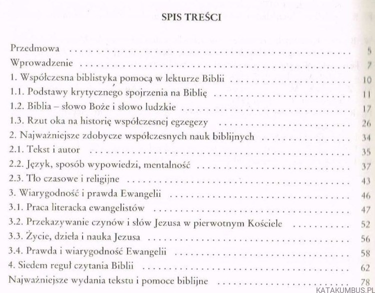 Czytać Biblię, ale jak? JAKUB KREMER
