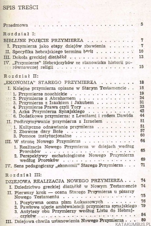 Biblijna teologia Przymierza. o. AUGUSTYN JANKOWSKI OSB