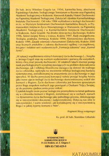 Teologia komunii z Bogiem. JERZY WIESŁAW GOGOLA OCD