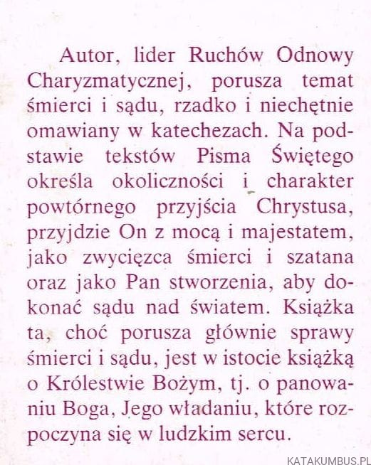 Powróci Chrystus Pan. RALPH MARTIN