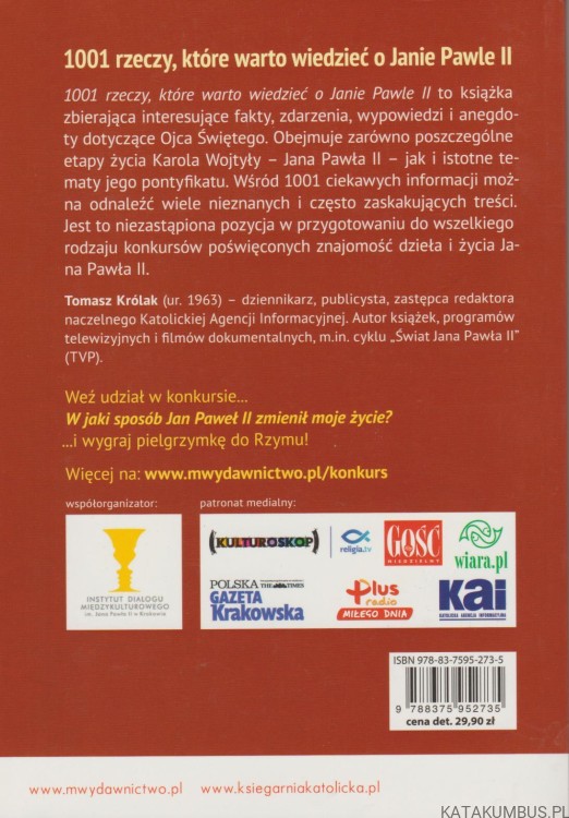 1001 rzeczy, które warto wiedzieć o Janie Pawle II. TOMASZ KRÓLAK2