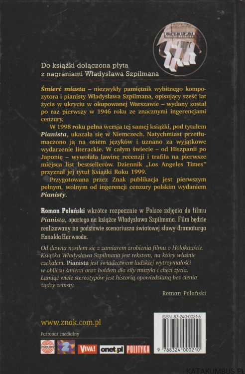Pianista. WŁADYSŁAW SZPILMAN