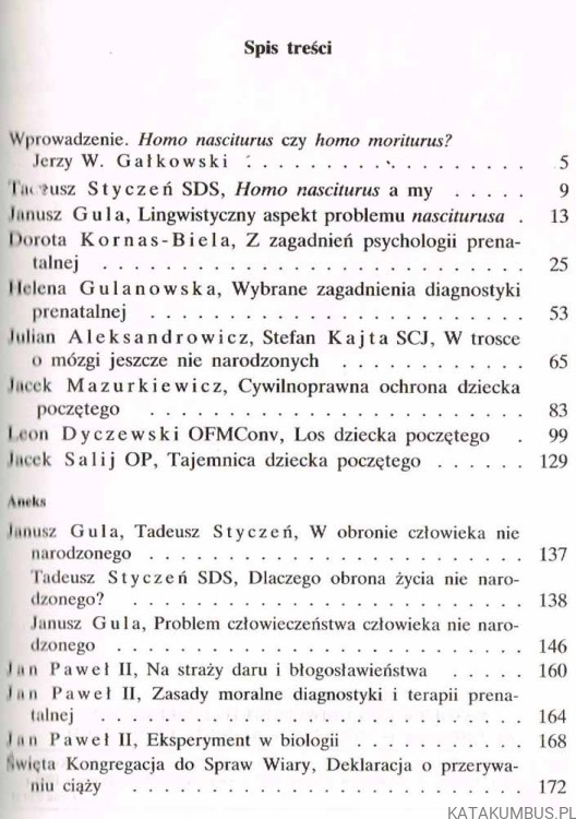 W imieniu dziecka poczętego. PRACA ZBIOROWA