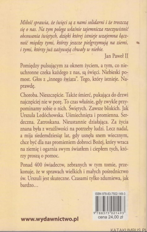 Cuda św. Urszuli Ledóchowskiej. Opr. s. MAŁGORZATA KRUPECKA 2
