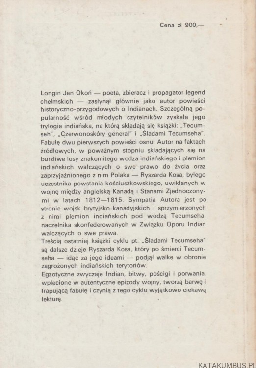 Tecumseh. LONGIN JAN OKOŃ