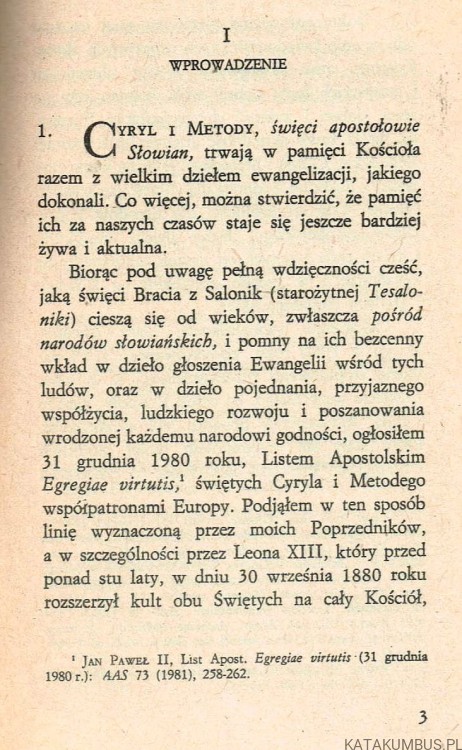 Slavorum Apostoli. JAN PAWEŁ II