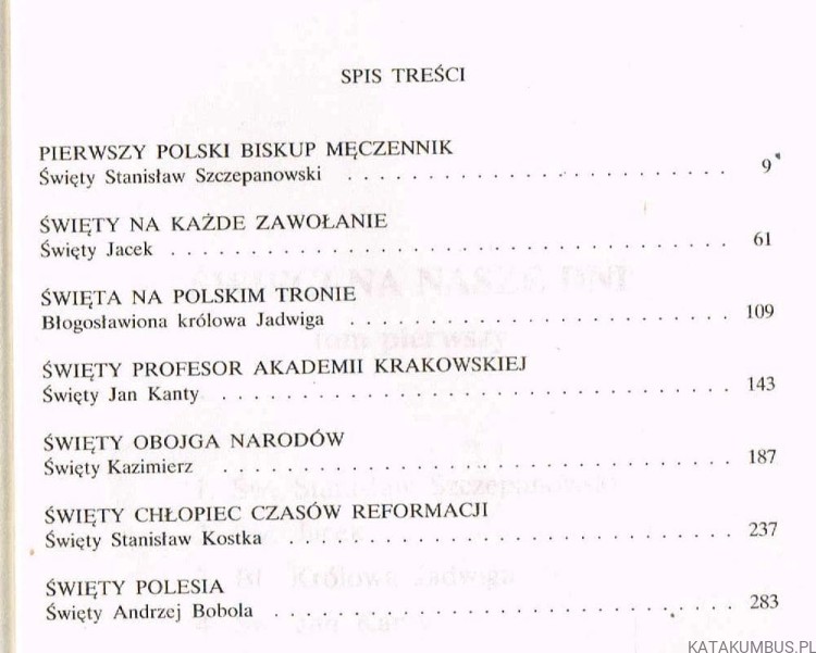 Święci na nasze dni.  Tom1. Ks. MIECZYSŁAW MALIŃSKI