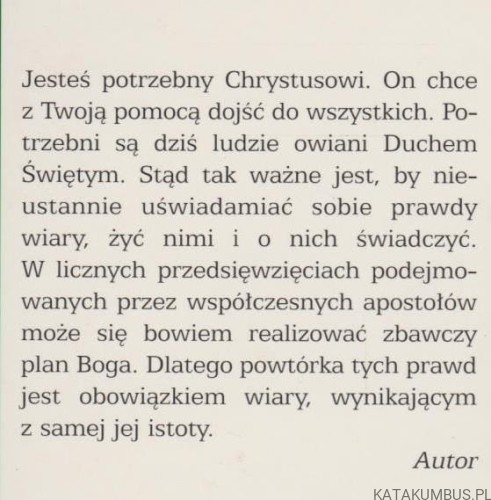 Zakryłeś te rzeczy… Szkice głównych prawd wiary. ks. ANDRZEJ ZWOLIŃSKI