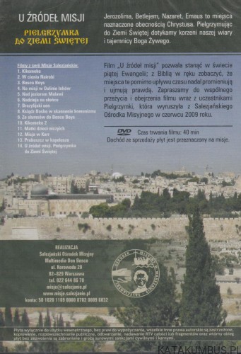 U źródeł misji. Pielgrzymka do ziemi świętej. DVD