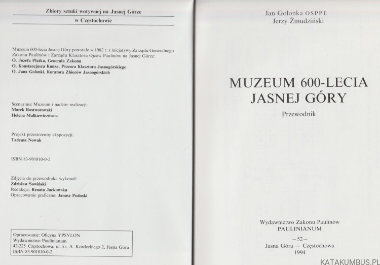 Muzeum 600-lecia Jasnej Góry. JAN GOLONKA, JERZY ŻMUDZIŃSKI.