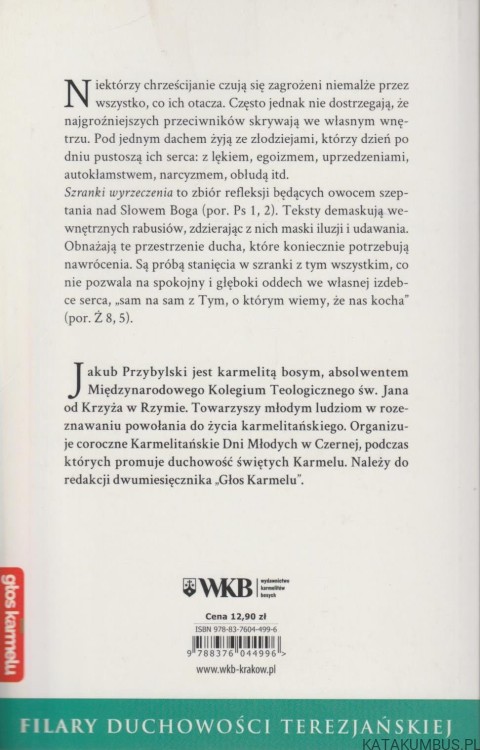 Szranki wyrzeczenia. JAKUB PRZYBYLSKI OCD.