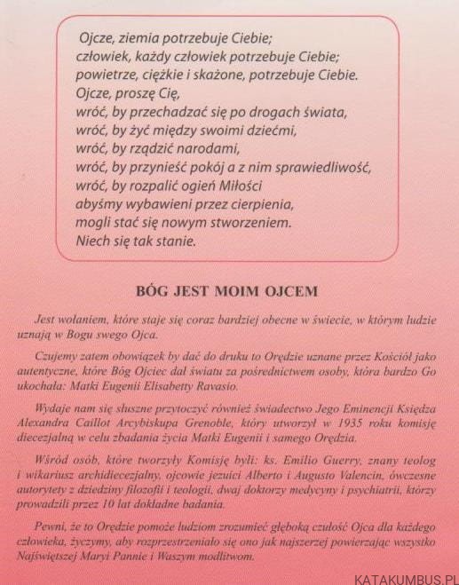Ojciec mówi do swoich dzieci. EUGENIA ELŻBIETA RAVASIO