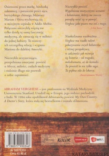 Powrót do Missing. ABRAHAM VERGHESE