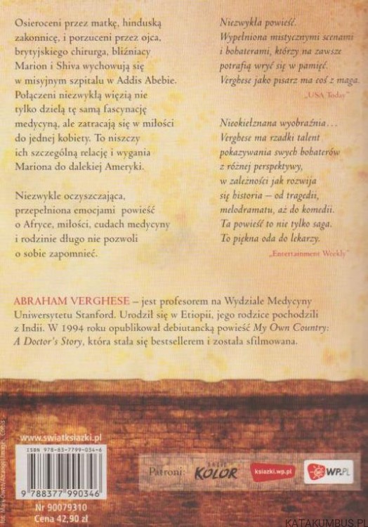 Powrót do Missing. ABRAHAM VERGHESE