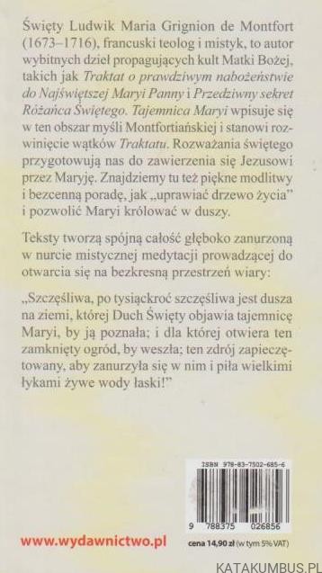 Tajemnica Maryi. Św. LUDWIK MARIA GRIGNION DE MONTFORT