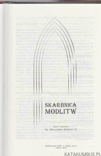 Skarbnica Modlitw. oprac. Ks. MIECZYSŁAW BEDNARZ SJ
