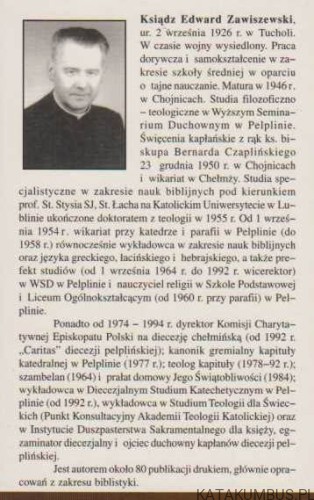 Księgi Dydaktyczne Starego Testamentu. KS. DR EDWARD ZAWISZEWKI