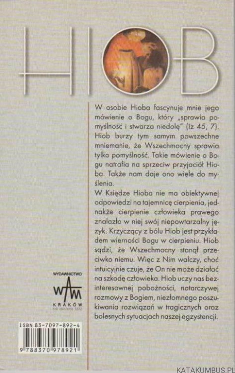Hiob Obrońca własnej prawości. JÓZEF BREMER SJ