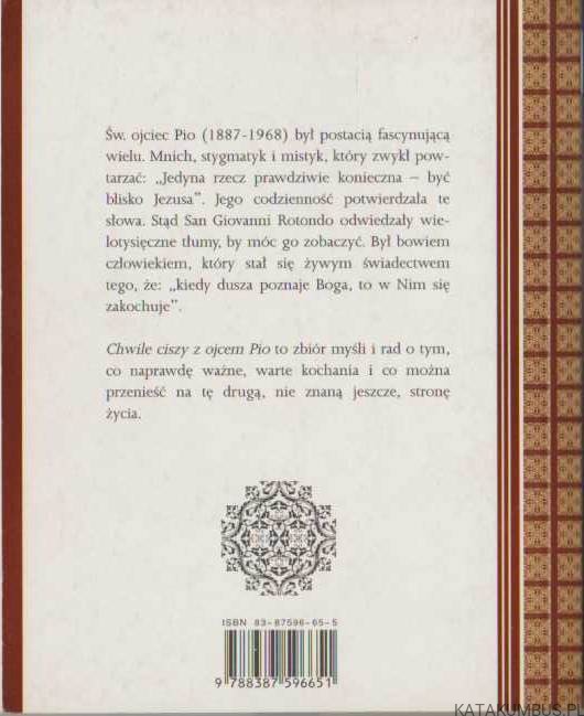 Chwile ciszy z Ojcem Pio. Patricia Treece