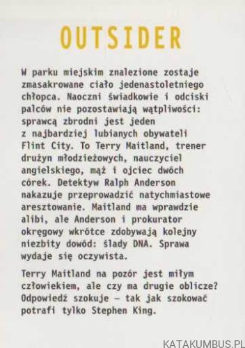 Outsider. STEPHEN KING
