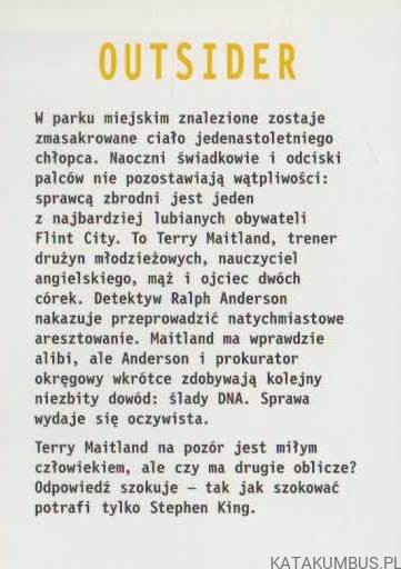 Outsider. STEPHEN KING