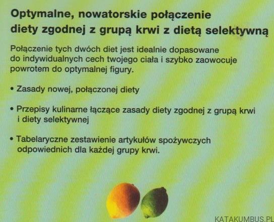 Wyjątkowa dieta zgodna z grupą krwi. CHRISTOPHER J. HAMMOND