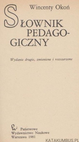 Słownik pedagogiczny. WINCENTY OKOŃ