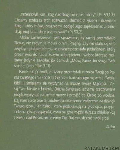 Tajemnica głoszenia Słowa Bożego. RANIERO CANTALAMESSA