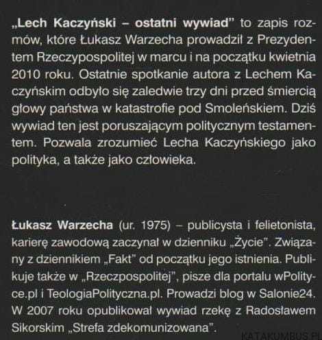 Lech Kaczyński. ŁUKASZ WARZECHA