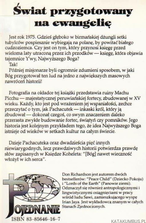 Wieczność w ich sercach. DON RICHARDSON