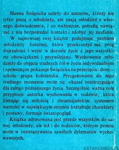 U progu. HANNA ŚWIĘCICKA