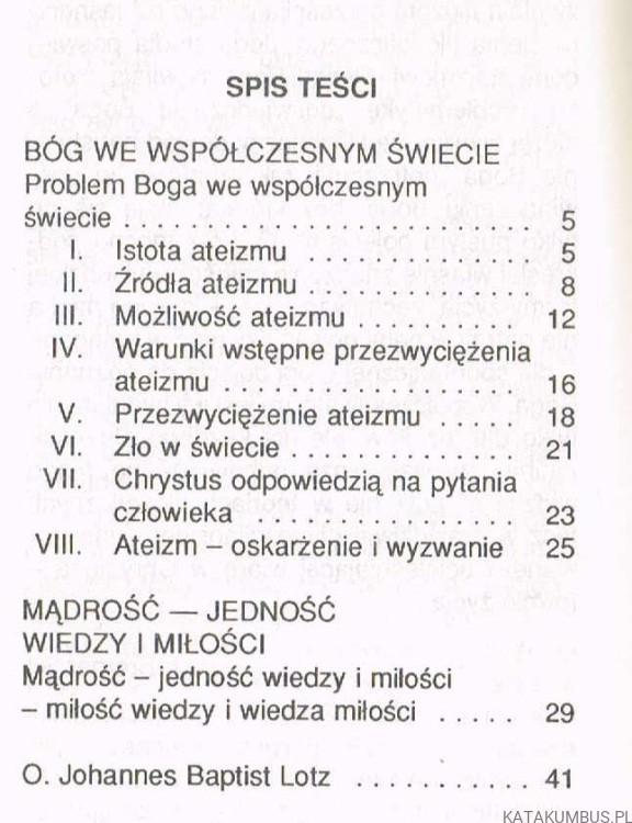 Bóg we współczesnym świecie. Duchowość Ignacjańska 11.  JOHANNES B. LOTZ SJ