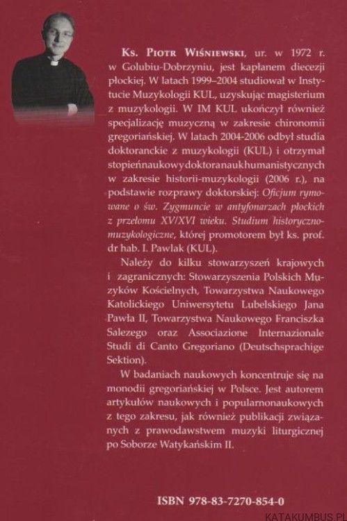 Śpiewy późnośredniowieczne w antyfonarzach płockich z XV/XVI wieku na podstawie responsoriów Matutinum. KS. PIOTR WIŚNIEWSKI