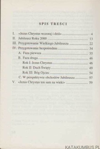 List Apostolski Tertio Millennio Adveniente Ojca Świętego Jana Pawła II