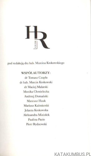 HRmenu. MARCIN KROKOWSKI