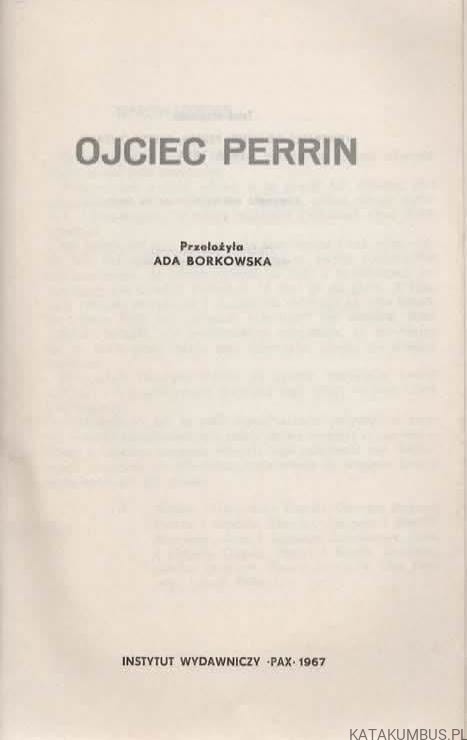 Ojciec Perrin. ADA BORKOWSKA