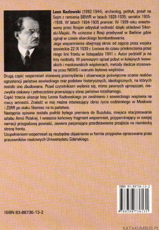 Moje przeżycia. LEON KOZŁOWSKI