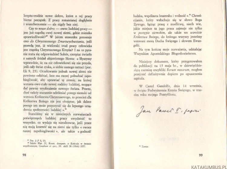 Laborem Exercens. JAN PAWEŁ II