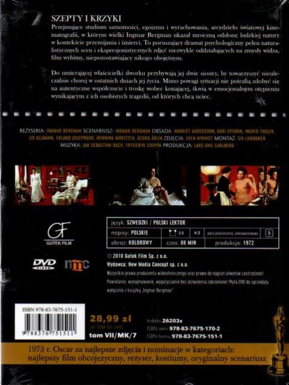 Szepty i krzyki. INGMAR BERGMAN