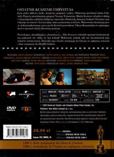 Ostatnie kuszenie Chrystusa. MARTIN SCORSESE