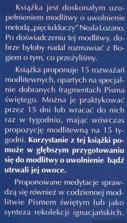 Modlitwa uwolnienia cz. 3. o. REMIGIUSZ RECŁAW SJ