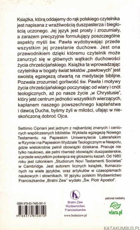 Św. Paweł. Duchowe nauczanie. SETTIMIO CIPRIANI