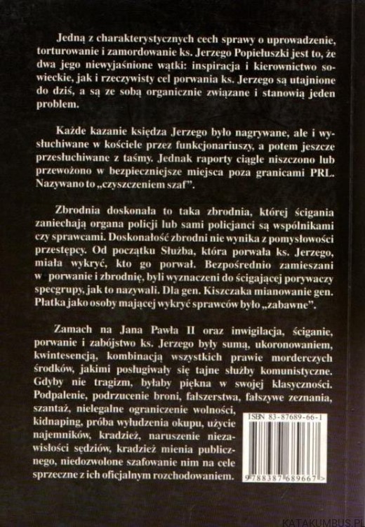Ksiądz Jerzy w rękach oprawców. KRZYSZTOF KĄKOLEWSKI.
