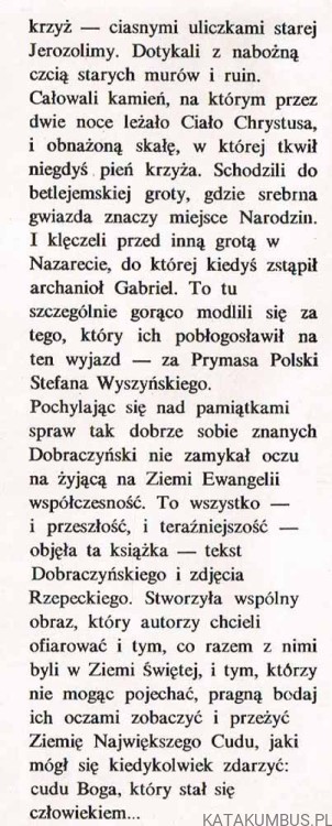 Ziemia Ewangelii. JAN DOBRACZYŃSKI