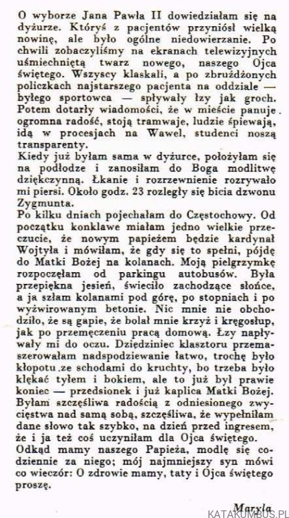 Habemus Papam / S. M Krystyna Bonfilia Brzeska
